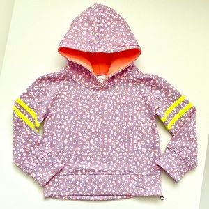 NWT Rockets of Awesome Leopard Print Hoodie with Side Zips